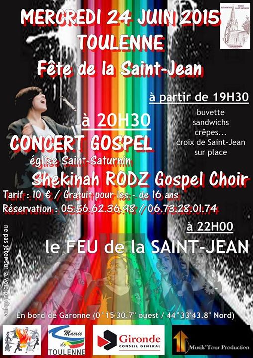 Concert Gospel Musik'Tour Production à Toulenne