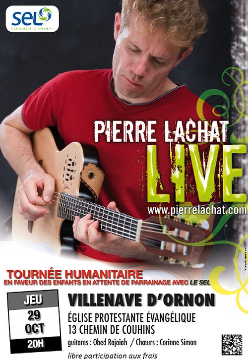 Lire la suite à propos de l’article Concert de Pierre Lachat le 29 octobre à Villenave d’Ornon