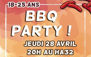 You are currently viewing BBQ Party jeunes le 28 avril 2016 au centre culturel Hâ 32