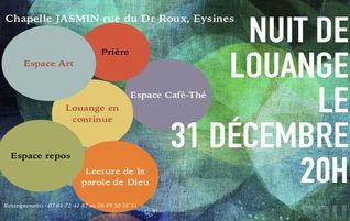 You are currently viewing Nuit de Louange à Eysines le 31 décembre 2016