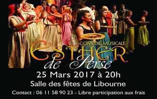 Lire la suite à propos de l’article Esther de Perse, comédie musicale à Libourne le 25 mars 2017